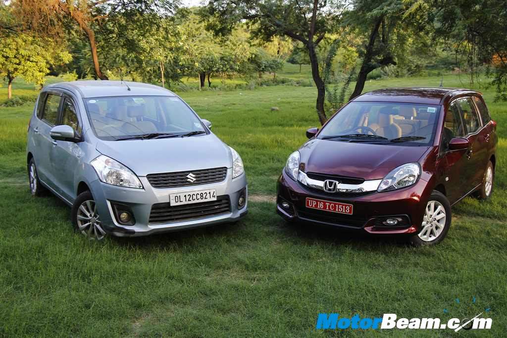 Maruti Ertiga vs Honda Mobilio Shootout