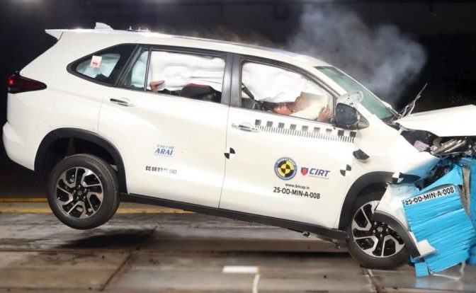 Maruti Invicto Bharat NCAP Crash Test