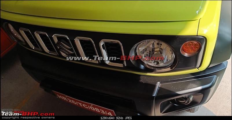 Maruti Jimny Base Variant Lights