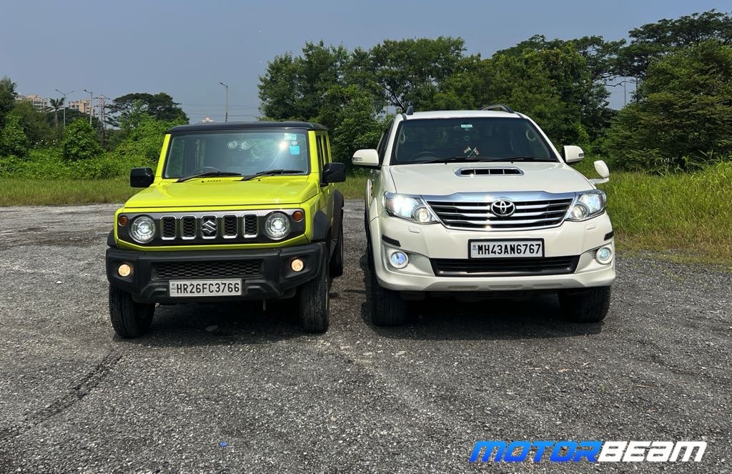 Maruti Jimny Vs Used Toyota Fortuner Front