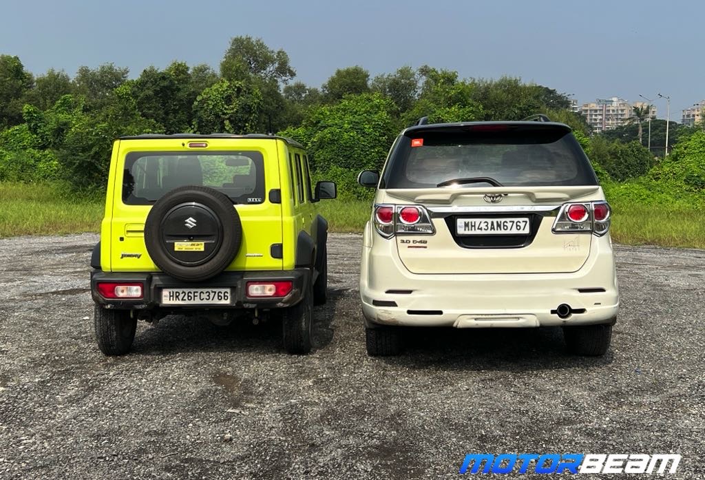 Maruti Jimny Vs Used Toyota Fortuner Rear