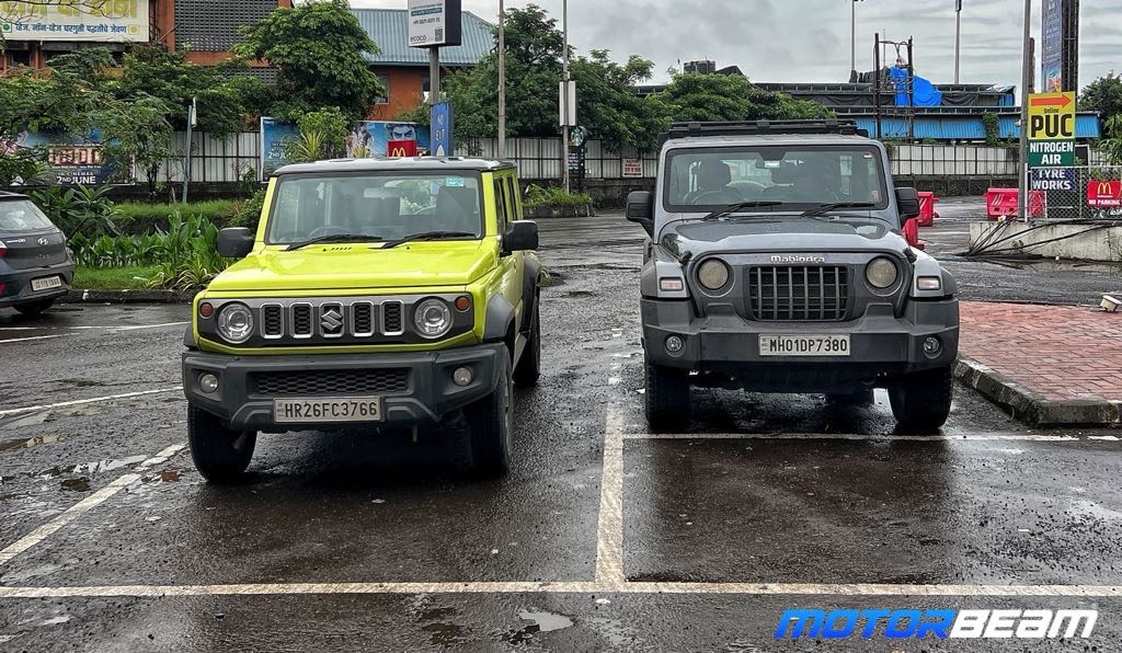 Maruti Jimny vs Mahindra Thar Front