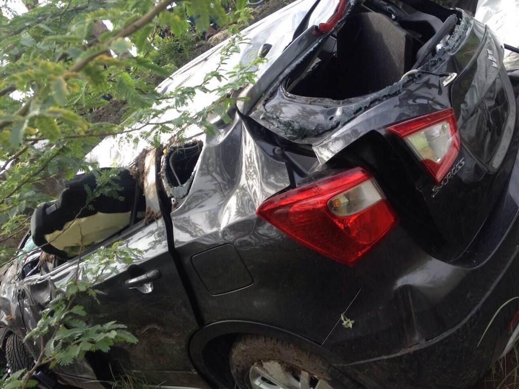 Maruti S-Cross Crash Damage