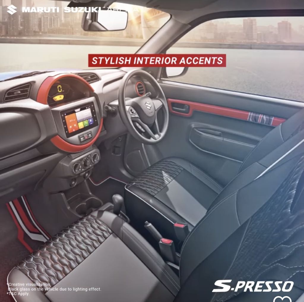 Maruti S-Presso Xtra Edition Interior