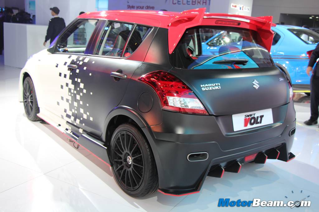 Maruti Displays Modified Swift Volt At 2014 Auto Expo