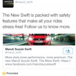 Maruti Swift Twitter Ad