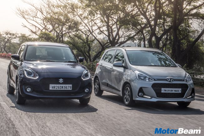Maruti Swift vs Hyundai Grand i10 Video