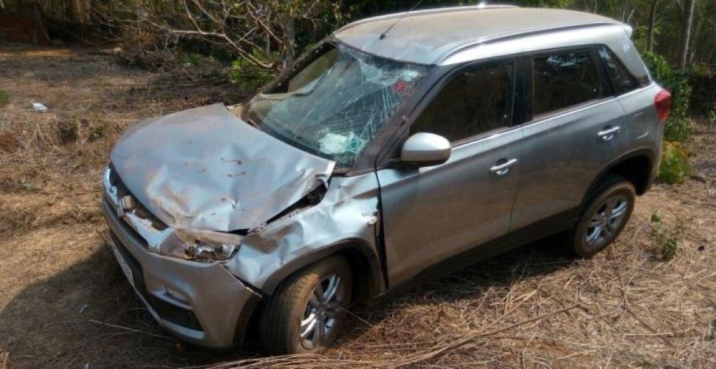 Maruti Vitara Brezza Crash