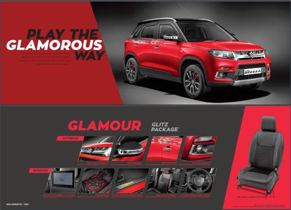 Maruti Vitara Brezza Glamour Glitz