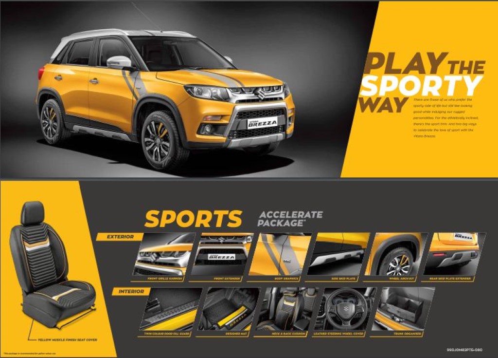 Maruti Vitara Brezza Sports Accelerate Package