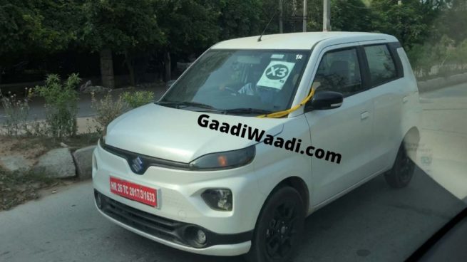 Maruti Wagon R EV Spotted