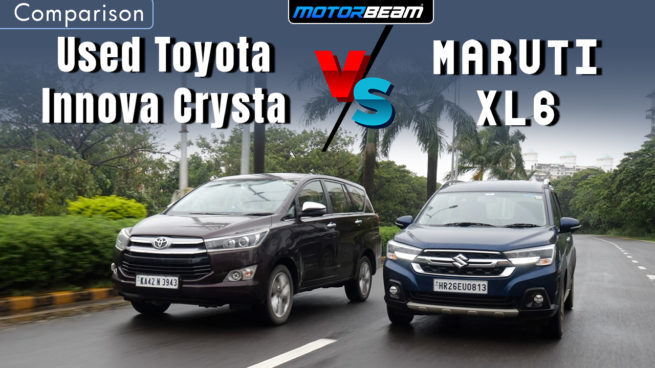 Maruti XL6 vs Used Toyota Innova Crysta