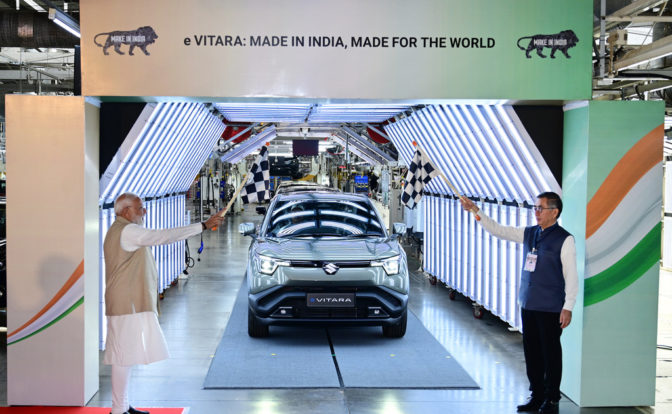 Maruti e-Vitara Flag Off