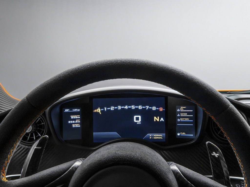 McLaren P1 Production Model Speedo