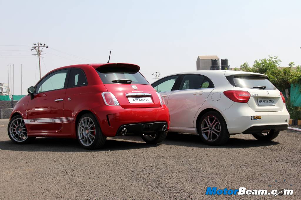 Mercedes A-Class vs Fiat 500 Abarth India