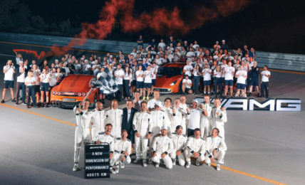 Mercedes AMG GT XX with drivers