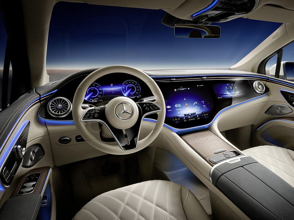 Mercedes Benz EQS SUV Unveil Interior