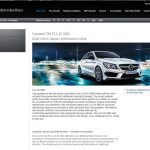 Mercedes CLA45 AMG Website