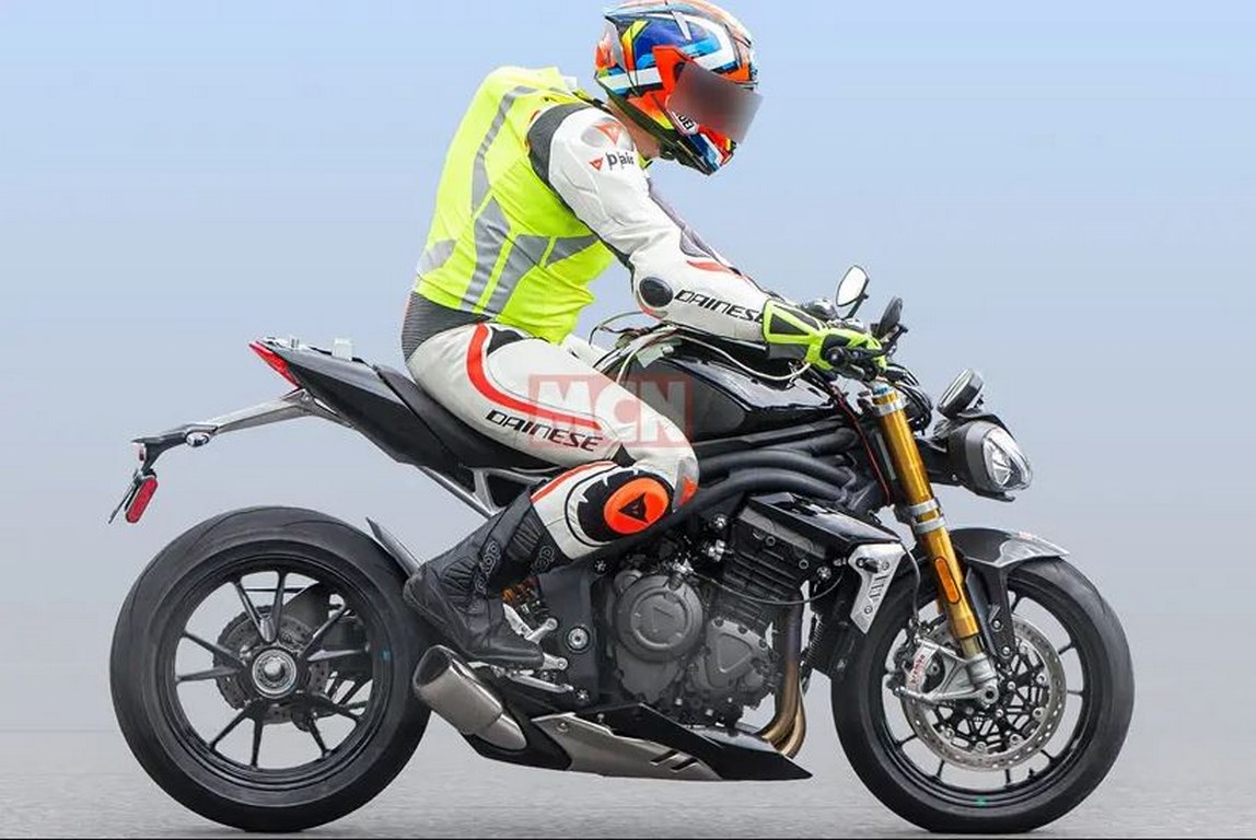 New Triumph Speed Triple Spied Side