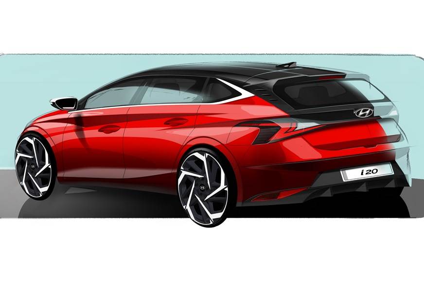 Next-Gen Hyundai i20 Rear Sketch