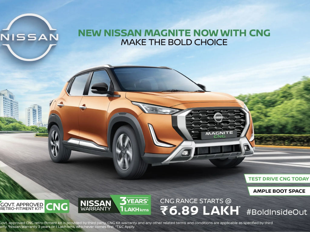 Nissan Magnite CNG front