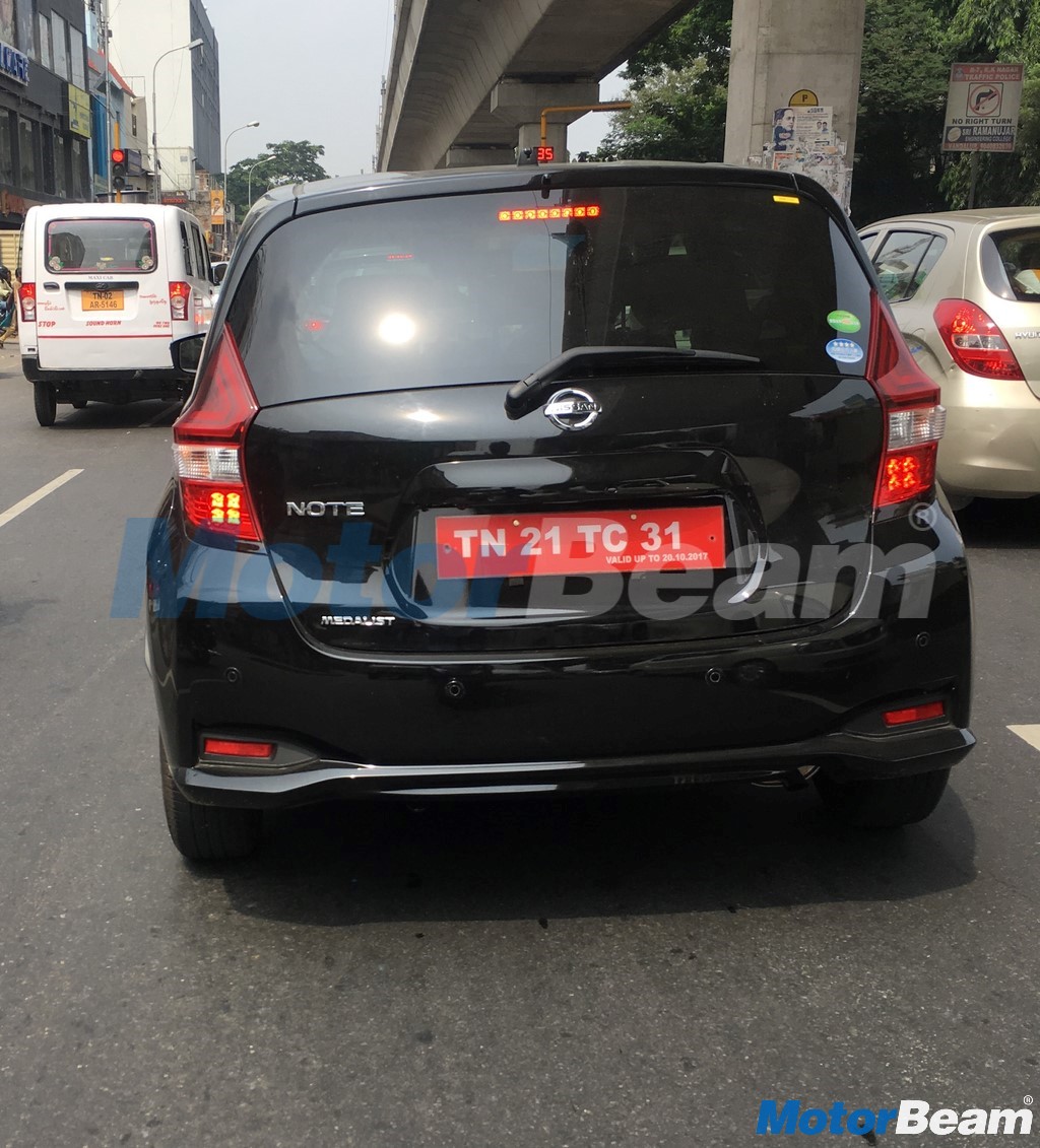 Nissan Note Rear Spied