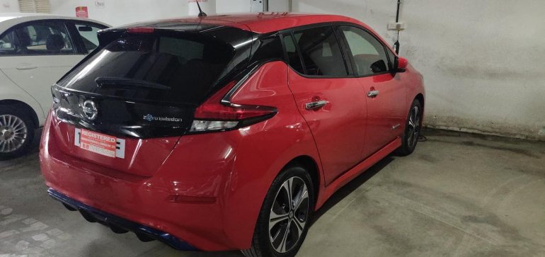 Nissan Leaf rear three quarters