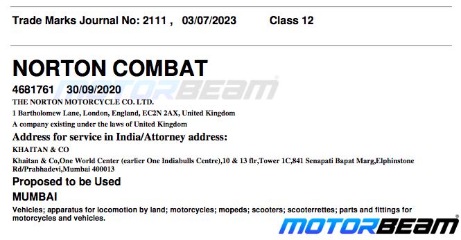 Norton Combat Trademark