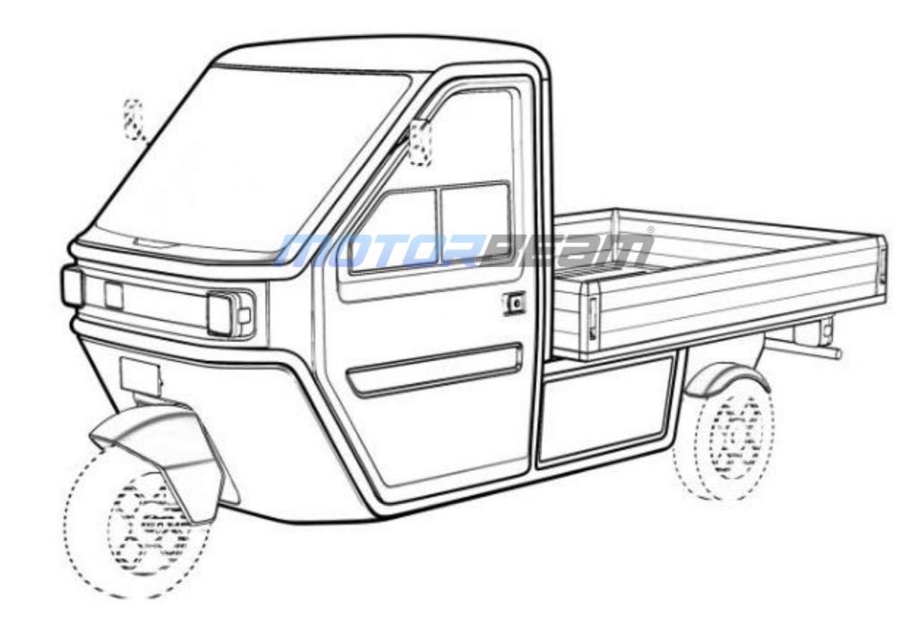 Ola Electric Three Wheeler Commercial Patent