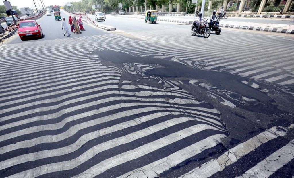 Poor Quality Road Construction Delhi