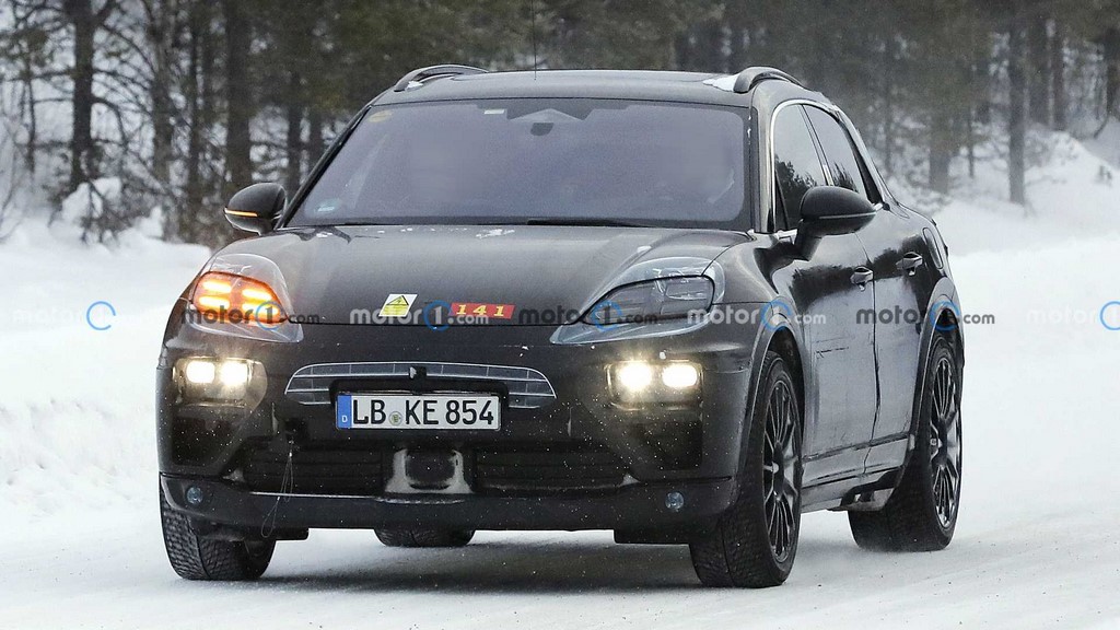 Porsche Macan EV Spied Front