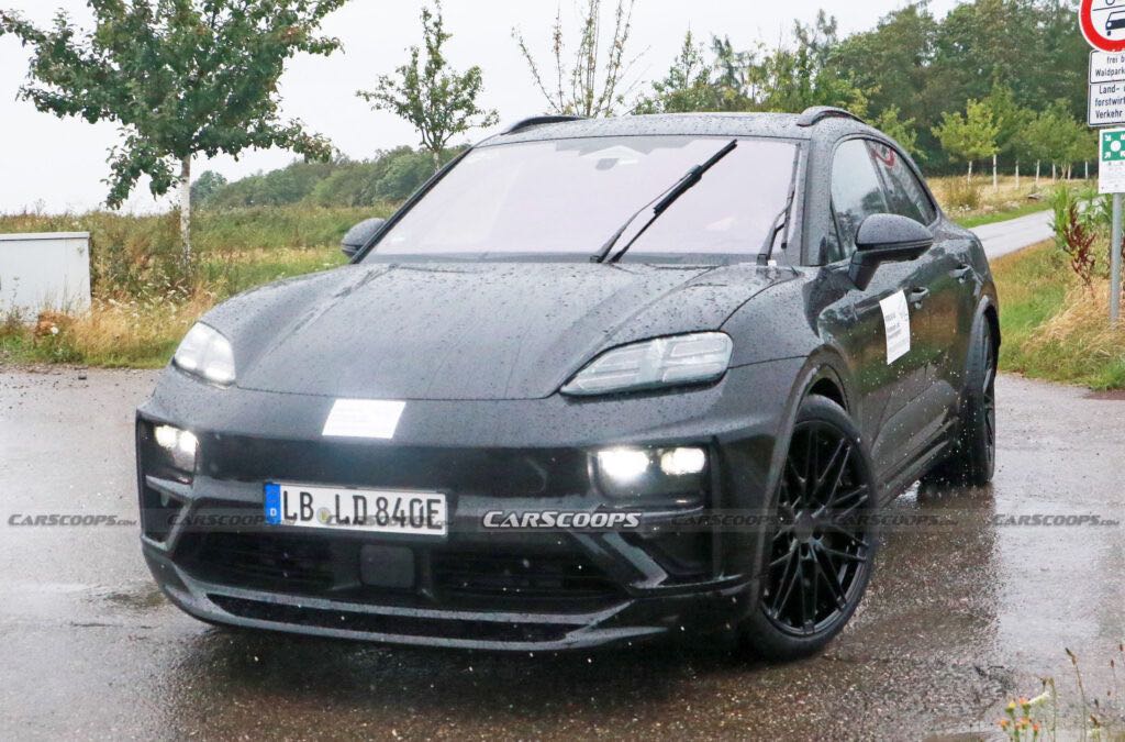 Porsche Mecan Electric Spotted Testing
