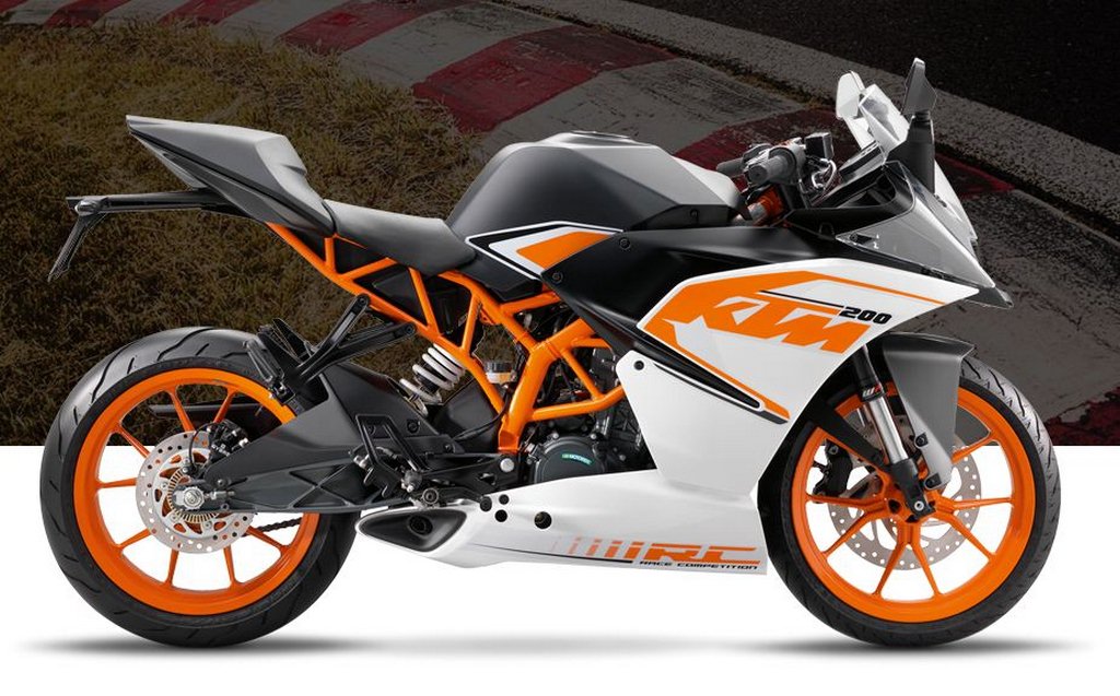 2016 KTM RC 200 200 White