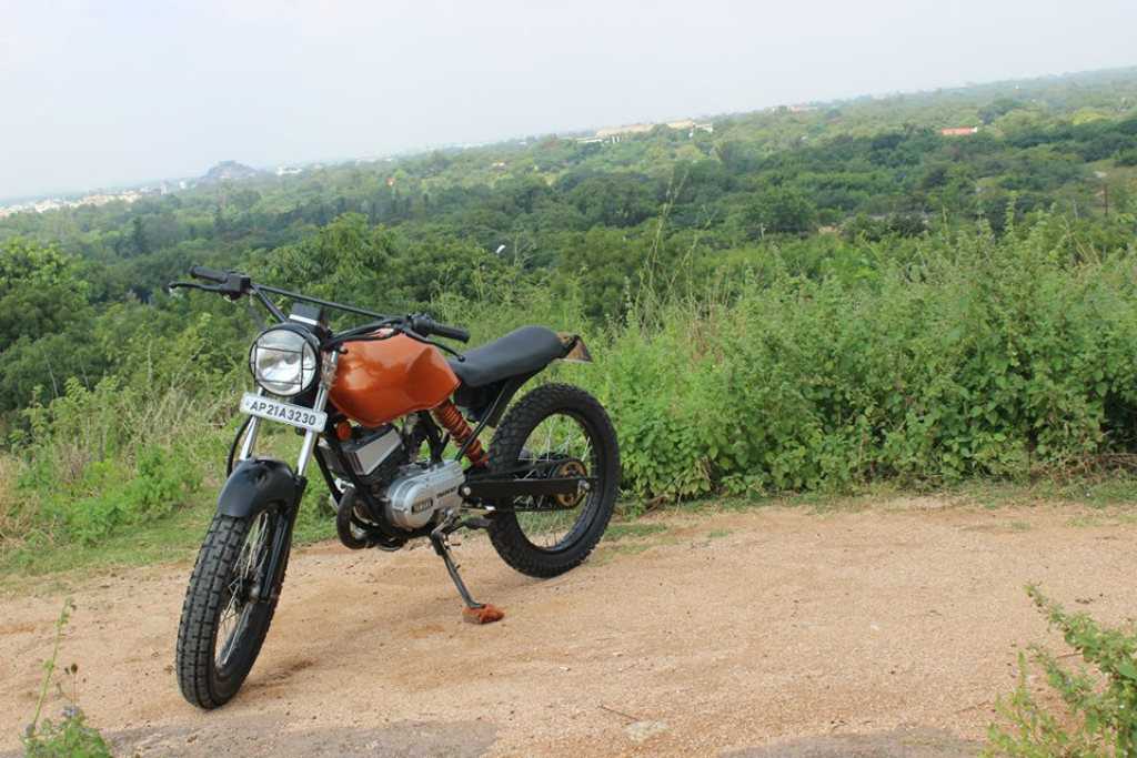 RTM Design Yamaha RX100 Dirt Scrambler Front