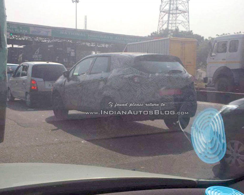 Renault Captur India Spyshot Rear