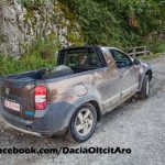 Renault Duster Pickup Spy Shot Romania Rear