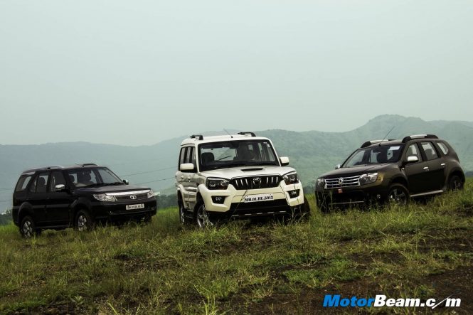 Renault Duster vs Mahindra Scorpio vs Tata Safari