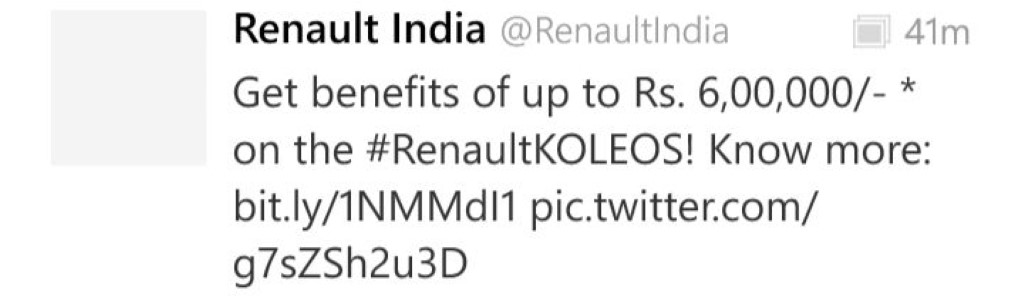 Renault Koleos Discounts