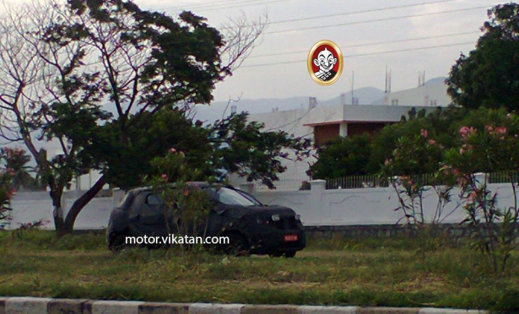 Renault XBA Small Car Spy Shot Chennai