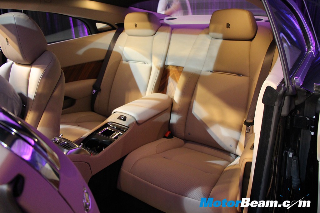 Rolls Royce Wraith Launch Rear Seat