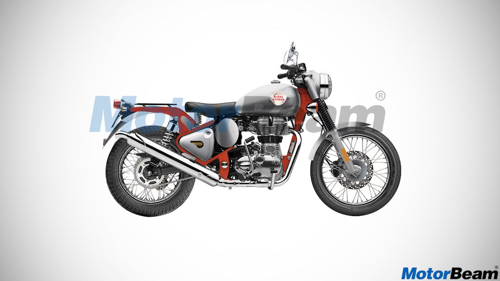 Royal Enfield 500 Trials Render