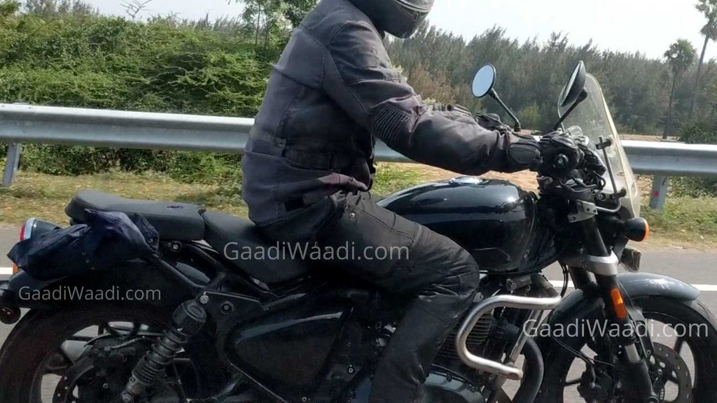 Royal Enfield 650cc Cruiser Spied Side