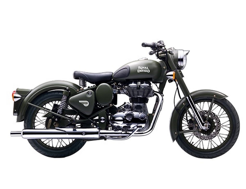 Royal Enfield Classic 500 Battle Green Side