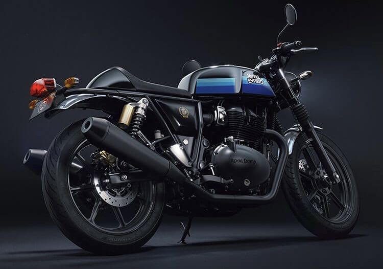 Royal Enfield Continental GT 650 Black Blue Rear