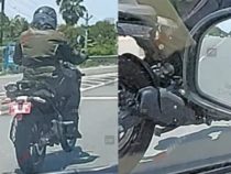 Royal Enfield Himalayan 450 Exhaust Spied