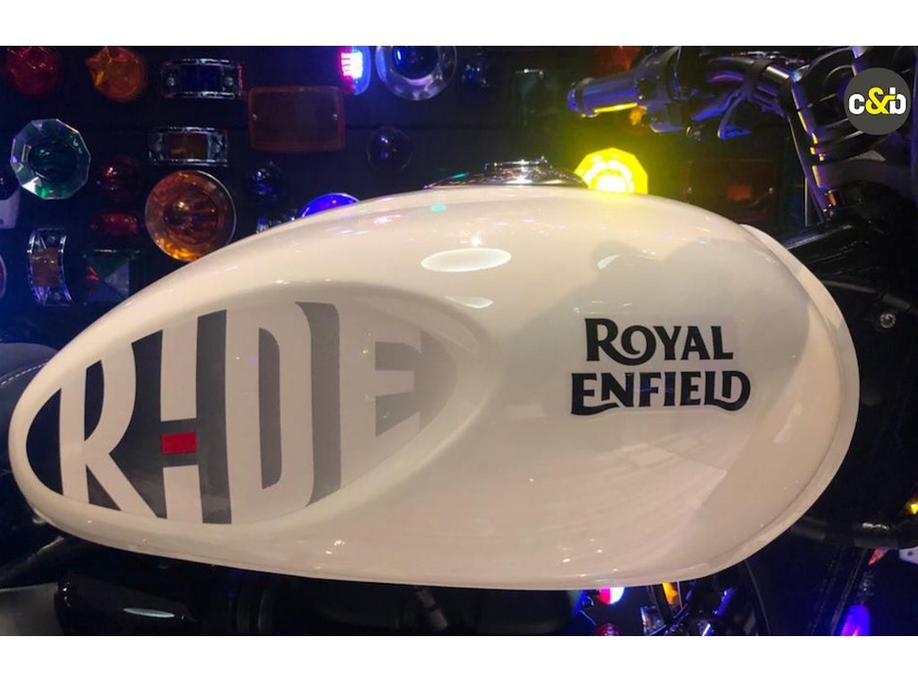 Royal Enfield Hunter 350 White Tank