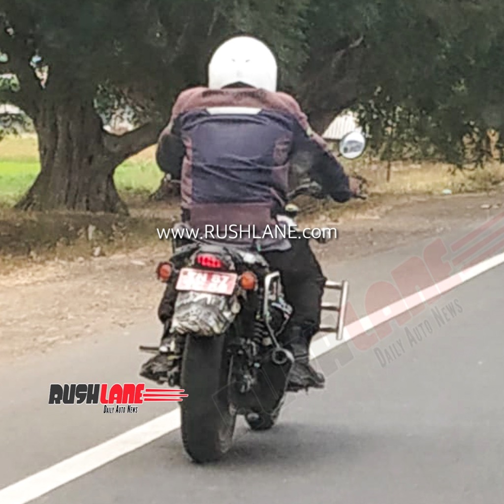 Royal Enfield Hunter Rear Spied