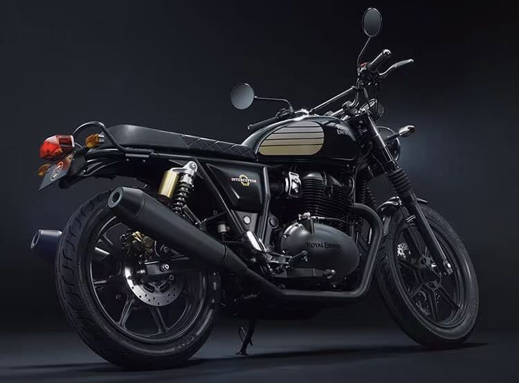 Royal Enfield Interceptor 650 Black Gold Rear