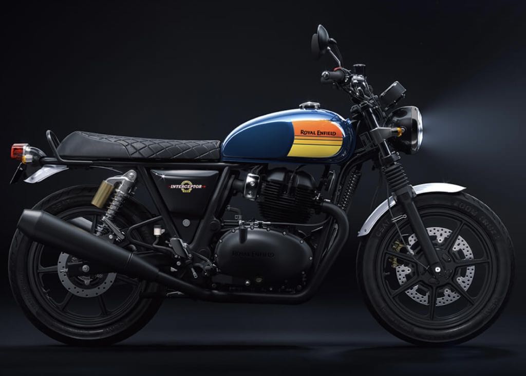 Royal Enfield Interceptor 650 Blue Orange