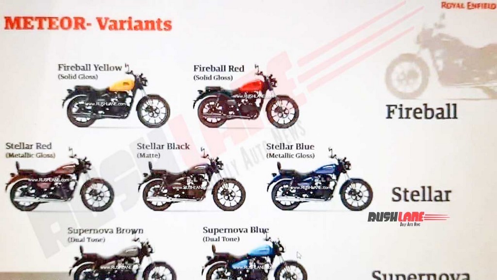 Royal Enfield Meteor Colour Options